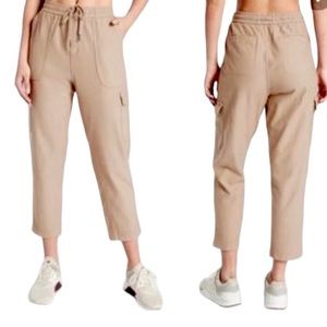 Athleta Farallon Cargo Crop Pants Tan Taupe Size 0